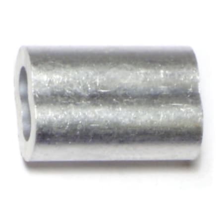 Midwest Fastener 3/16" Aluminum Cable Ferrules 50PK 54891